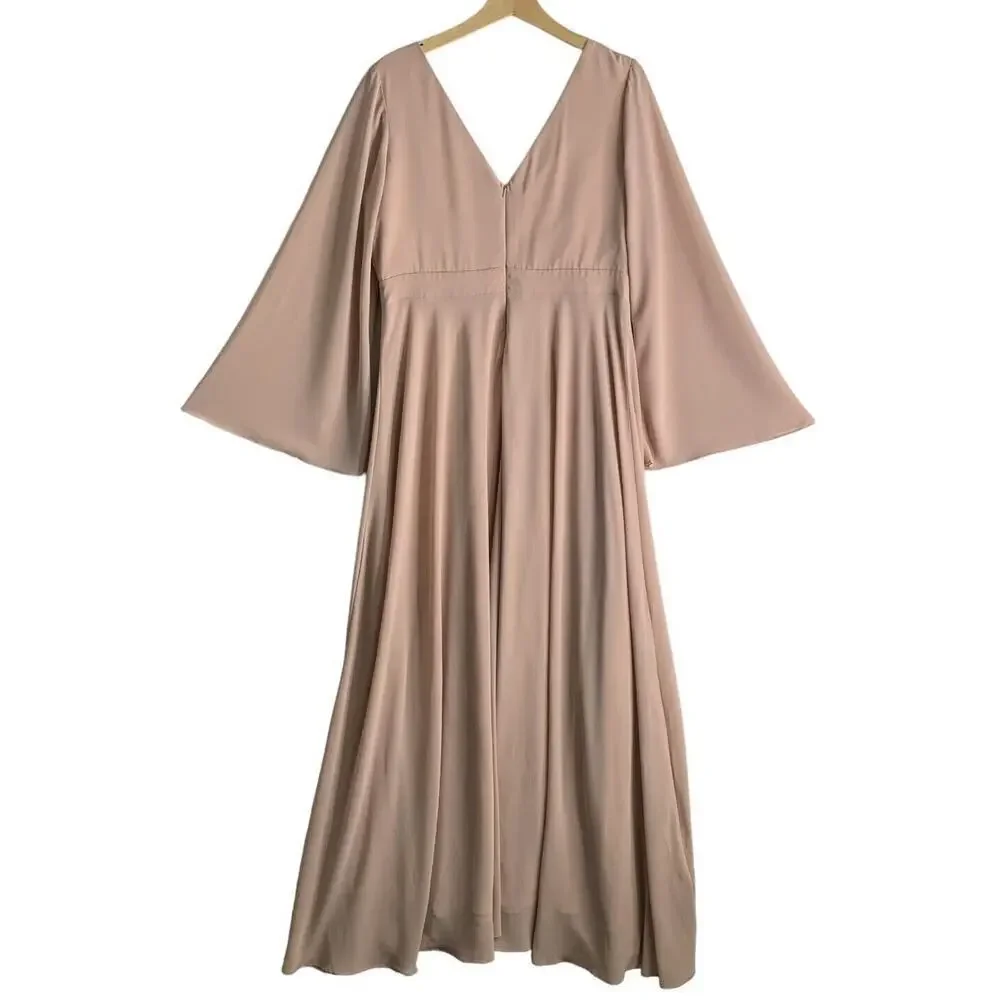 Anthropologie BHLDN Doria Chiffon Maxi Dress Womens Size 16 NWT $330 - Picture 9 of 12